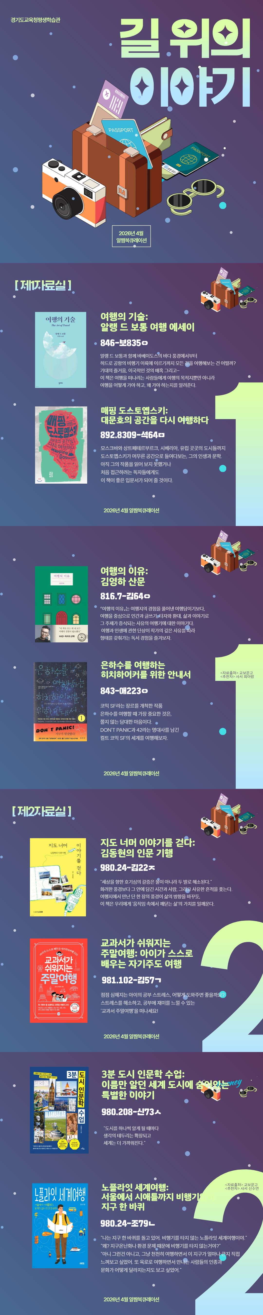 경기도교육청평생학습관 2026년 4월 알짬 북큐레이션