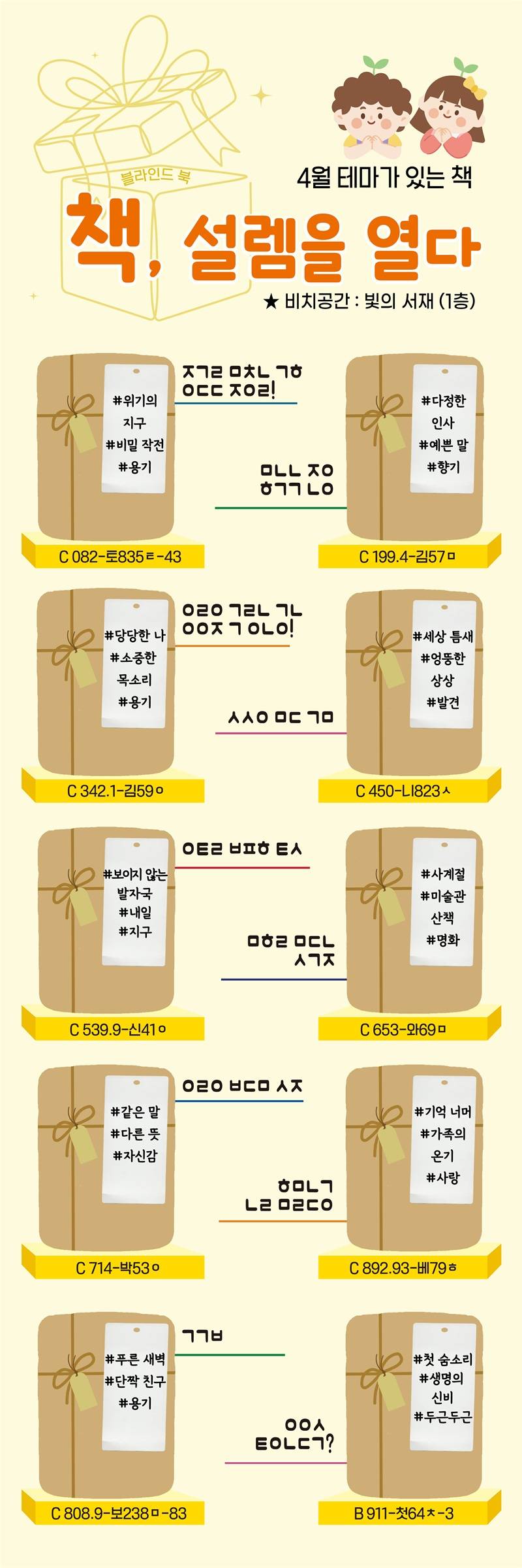 경기도교육청성남도서관 2026년 4월 북큐레이션(블라인드 북)
